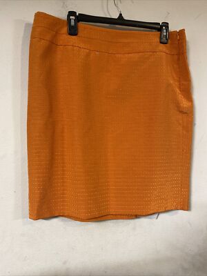 Express Orange Pencil Skit Mini w/ Dotted Pattern Size 14, Fall