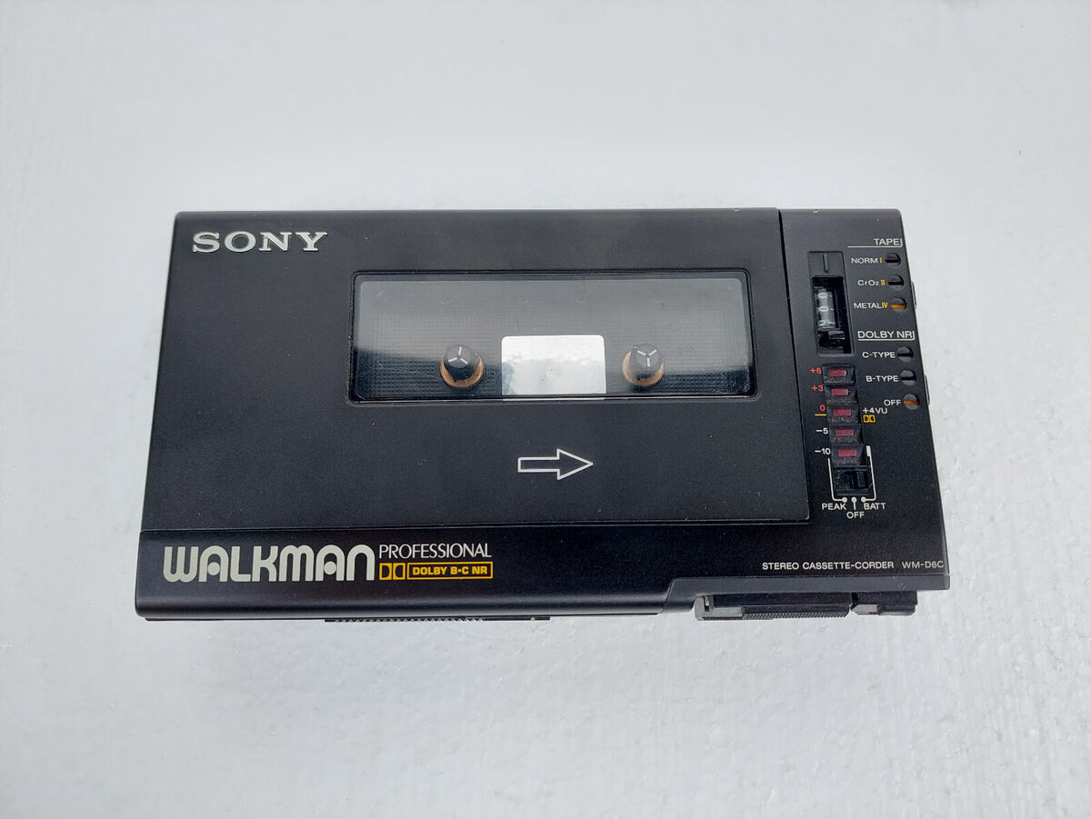 Sony Walkman Professional WM-D6C + Case, for parts or repair Sony Walkman Professional WM-D6C + Case, for parts or repair