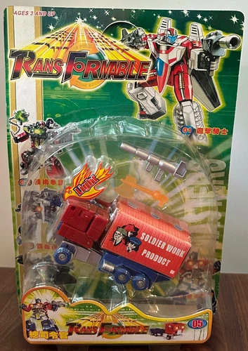 Transformable KO Figure Transform to Truck Robot New Vintage TF