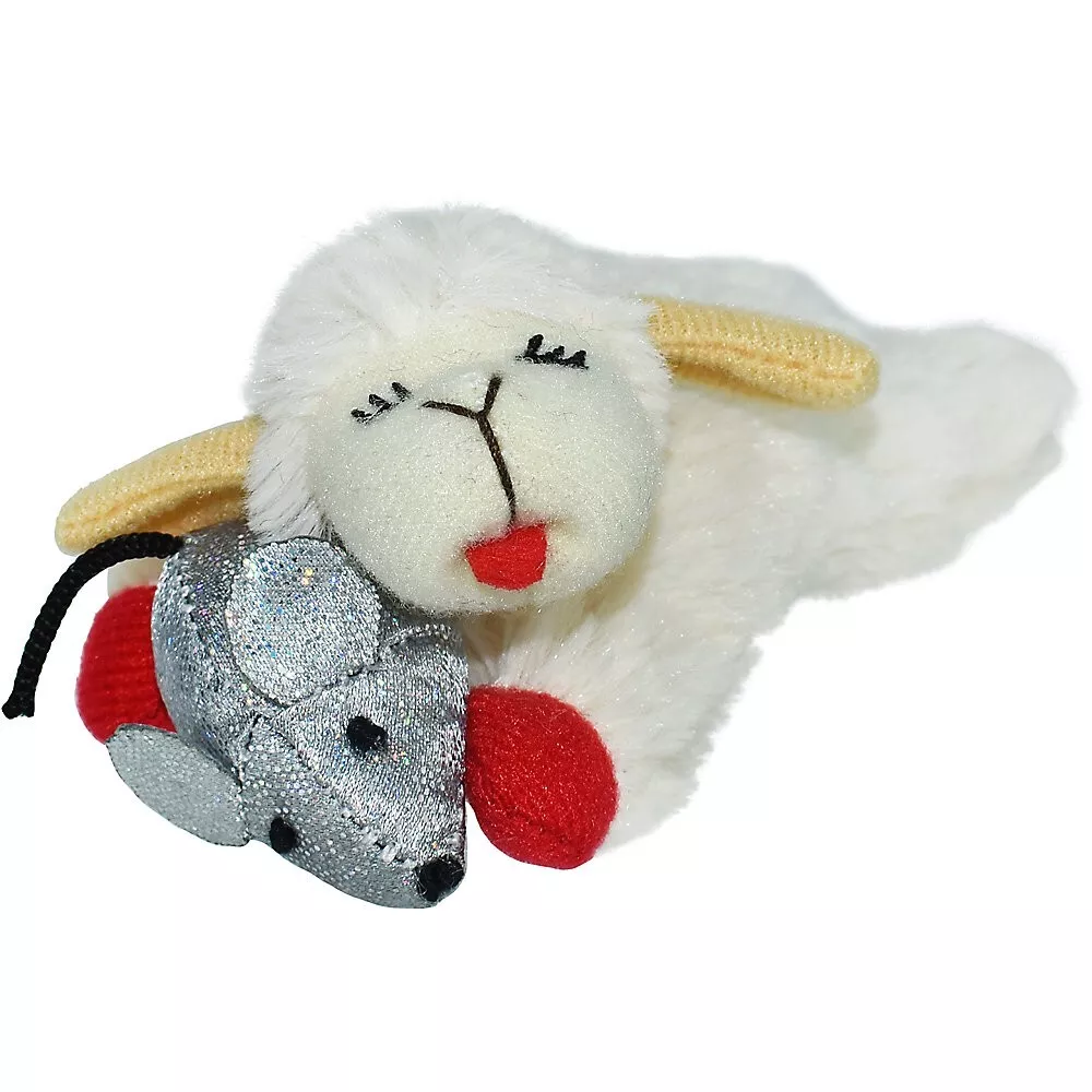Lamb chop top cat toy