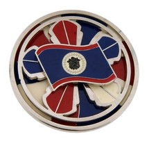 Belize Flag Spinners Belt Buckle Belizeans National Day Western Cowgirl Rodeo