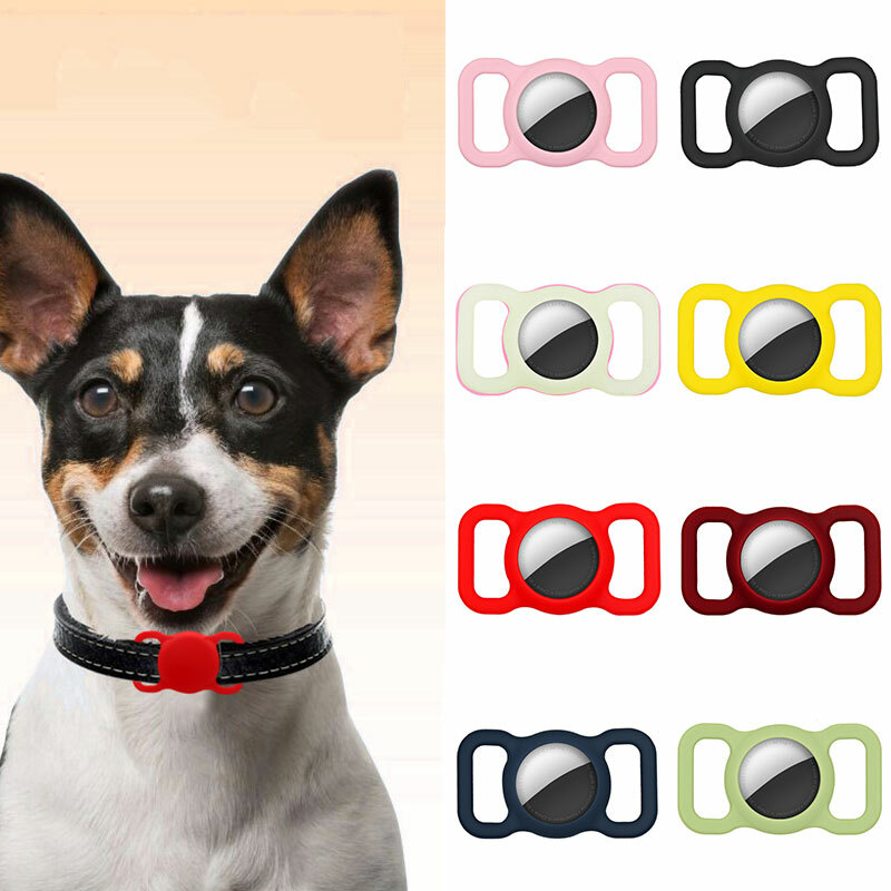 Silicone Case for Apple AirTag - Pet Collar Tracker Sleeve, Anti-Loss Shell