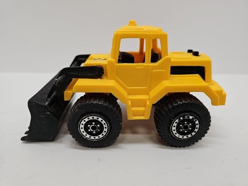 (Lot Of 2)Caterpillar And TootsieToy Bulldozer Front Loader Plastic Yellow Black - Picture 11 of 16