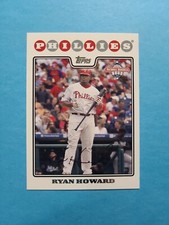 RYAN HOWARD 2008 TOPPS NATIONAL BASEBALL CARD DAY # 3 G2817
