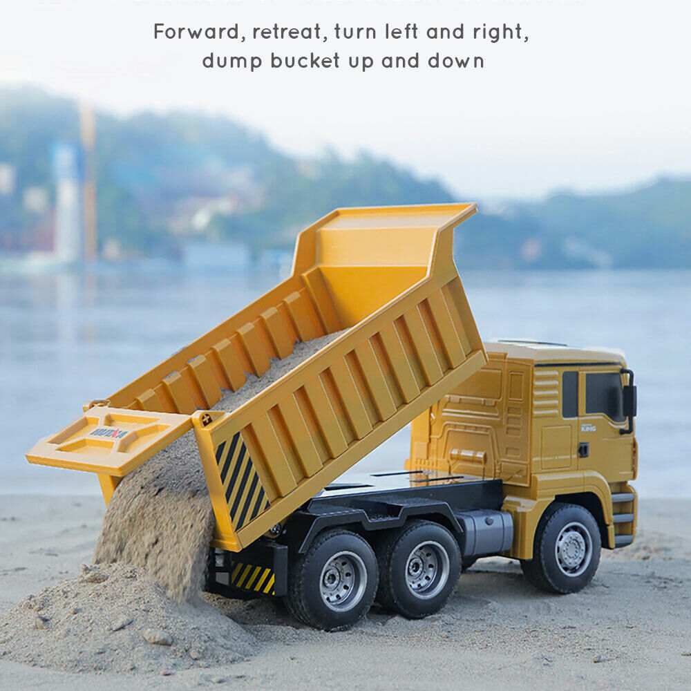 HUINA 1332 2.4Ghz 1:18 RC Dump Truck 6CH Engineering Vehicle Car Toys - Picture 6 of 7