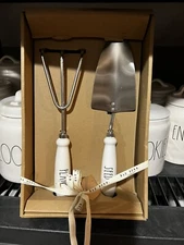 Rae Dunn  Garden Trowel and Hand Rake Two Piece Plant & Seed Set