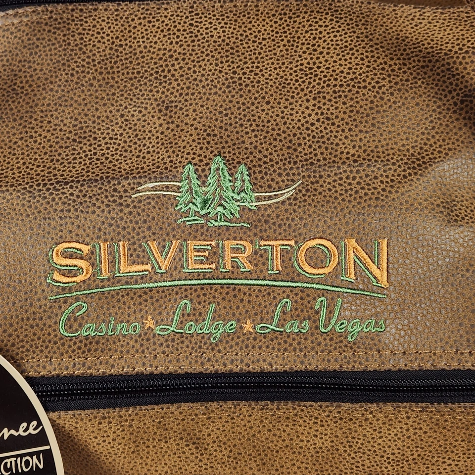 Дорожная спортивная сумка Silverton Casino Las Vegas ручная кладь из искусственной замши 21x10x11"" - Изображение 2 из 4