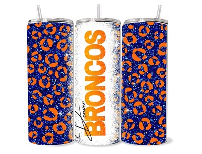 20oz Tumbler Denver Broncos Football Cup