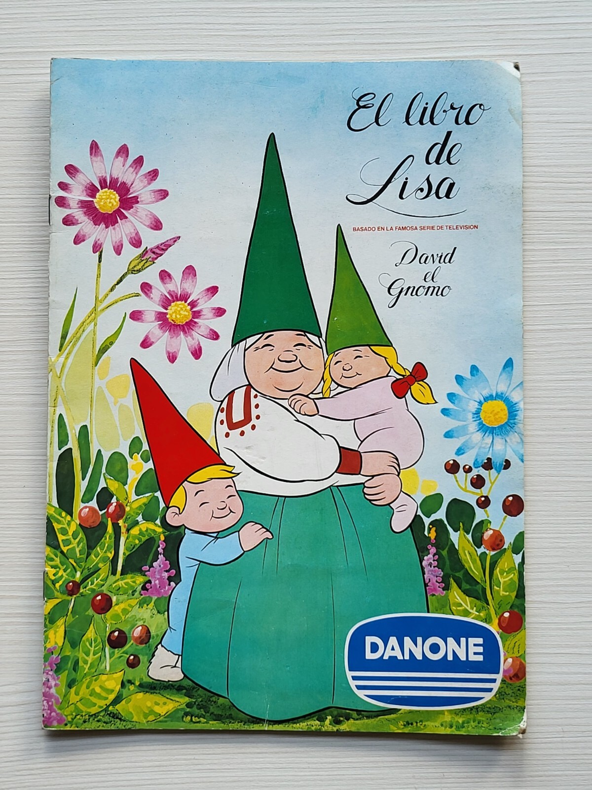 ALBUM DANONE COMPLETO LIBRO LISA DAVID EL GNOMO ALVI 1985 SERIE TV PROCONSULT