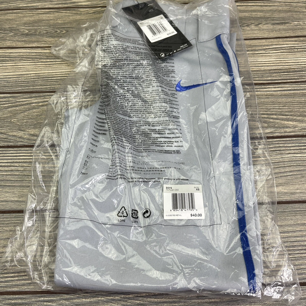 Nike Pro Vapor Baseballhose grau/royal Paspel Jungen XS Softball 747228-055 40 $
