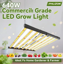 Professional 640W Grow Light Panel  Waterproof IP65 & 3-Year Warranty, US Stock