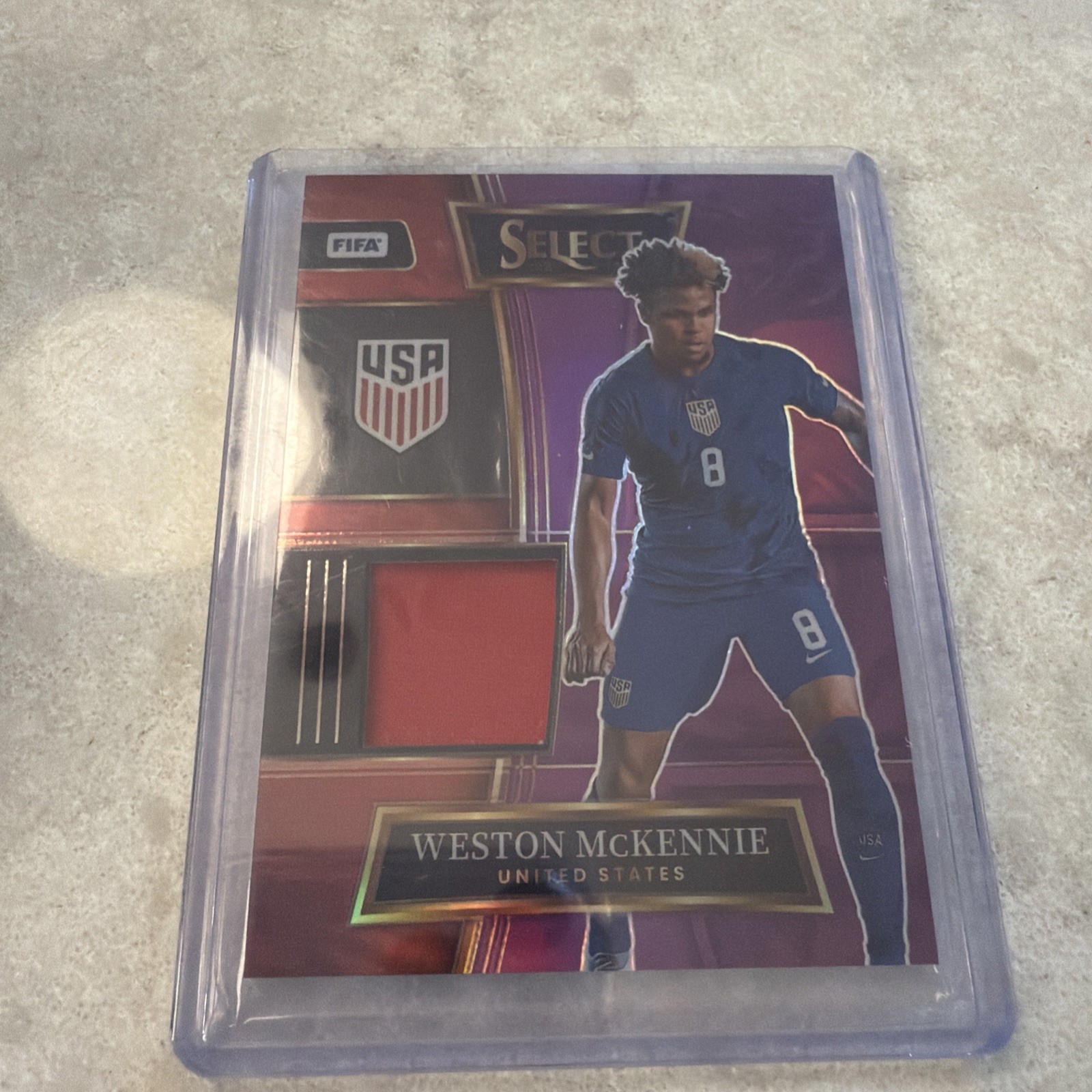 2022-23 WESTON MCKENNIE 24/49 JERSEY PANINI SELECT FIFA PURPLE 🇺🇸 USMNT USA