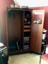 Vintage Stag Minstrel Gentleman's Double Wardrobe