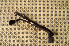 American Optical 1960s SIRMONT Malcolm X Cell Frame Eyewear Brown, Used