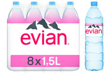 Image of Evian Natural Mineral Water Bottles Net Weight 1.5 L Pack of 8