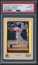 1999 SP Top Prospects Michael Jordan #R10 Birmingham Barons PSA 10 GEM MINT