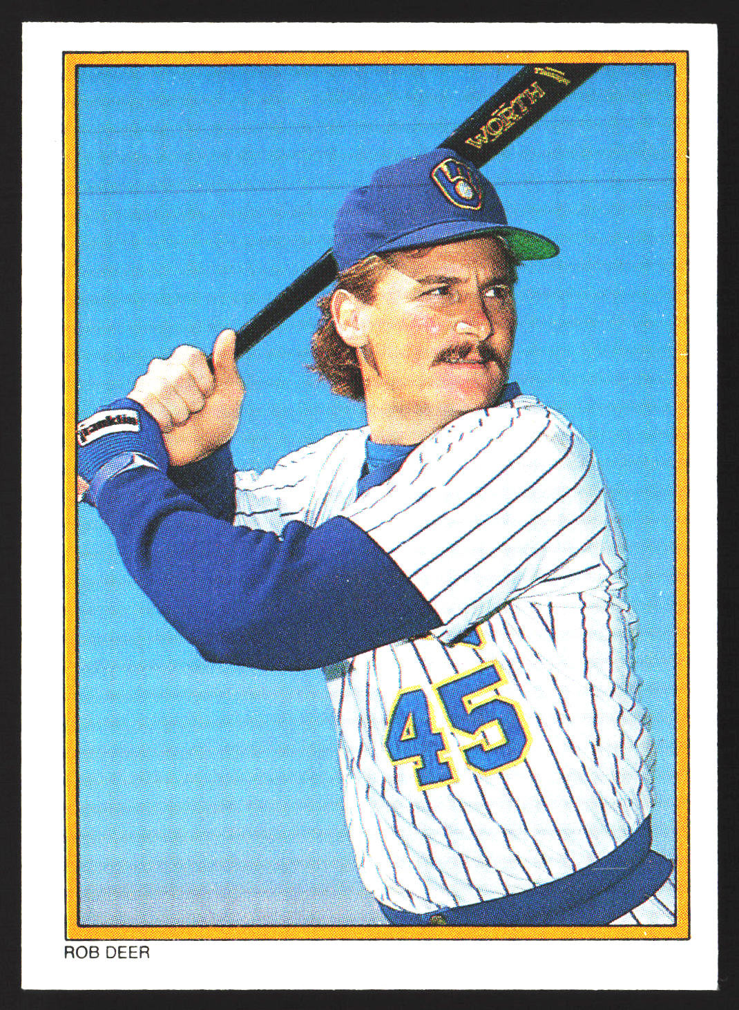 1987 Topps Rob Deer #22 All-Star Brewers Collector's Edition