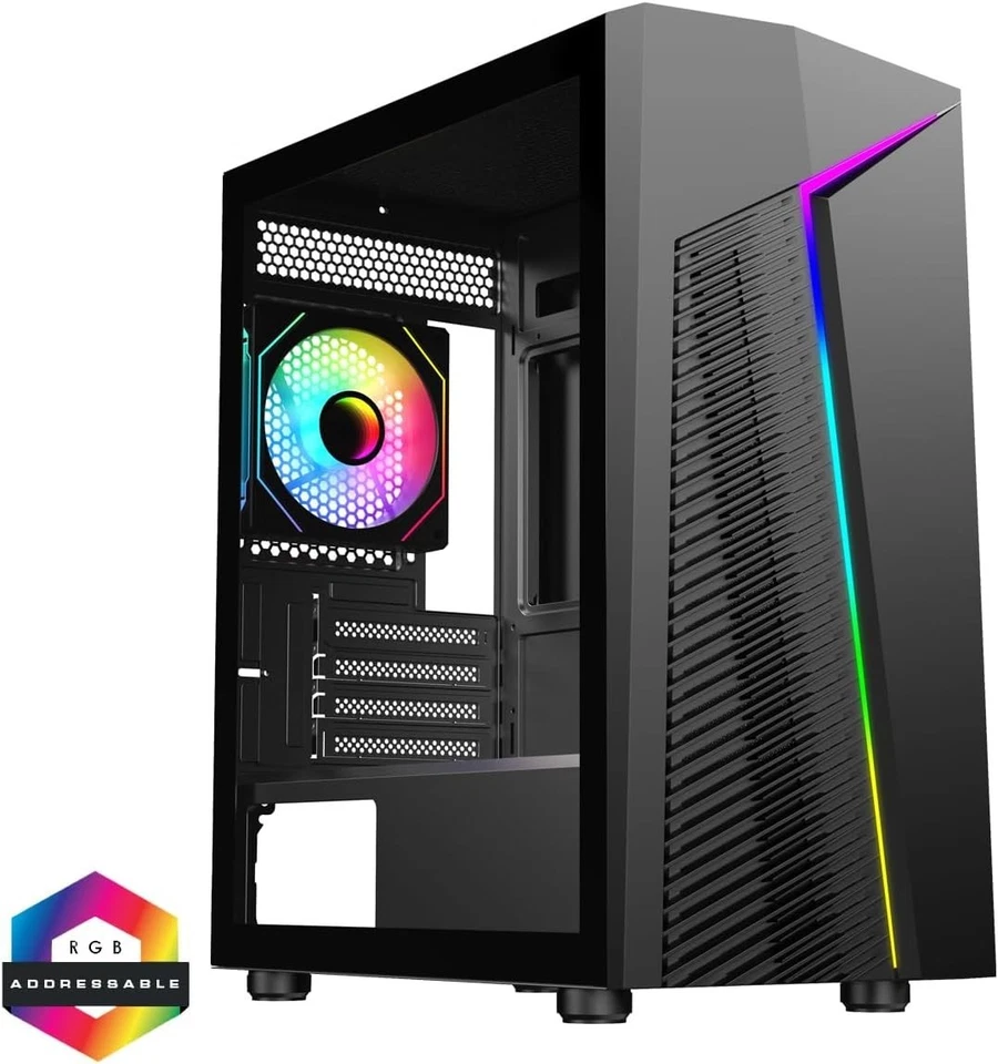 Flash Black PC Bundle i5 GT730/710 2GB SSD+HDD Win11 Pro Model UK Free Ship - Image 2 of 4