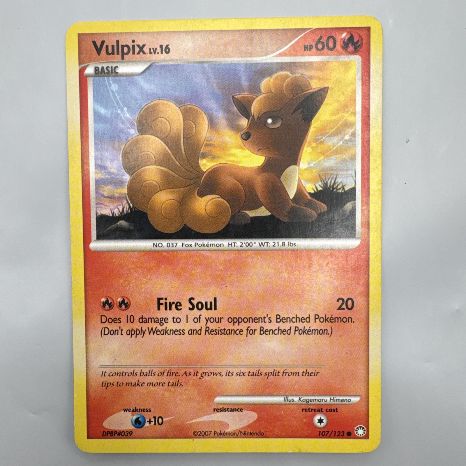 Vulpix 107/123 Mysterious Treasures (LP) Pokemon TCG