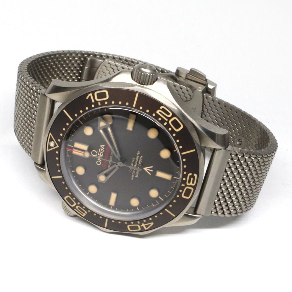 Omega Seamaster Diver 300M 007 Brown Titanium Automatic Men Watch image 5