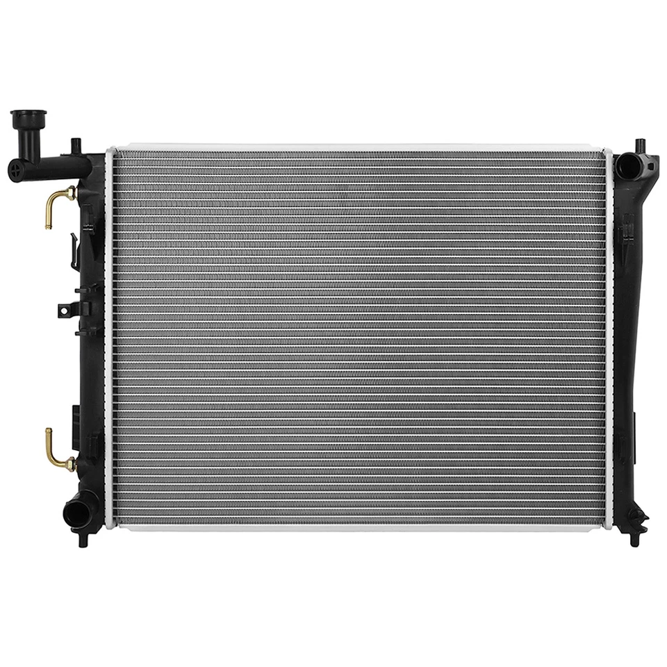 For 2007-2012 Hyundai Elantra Aluminium Radiator & AC Condenser Cooling Assembly Foto 4 de 4