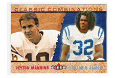 2002 Fleer Classic Combinations #5 Peyton Manning / Edgerrin James Colts Legends