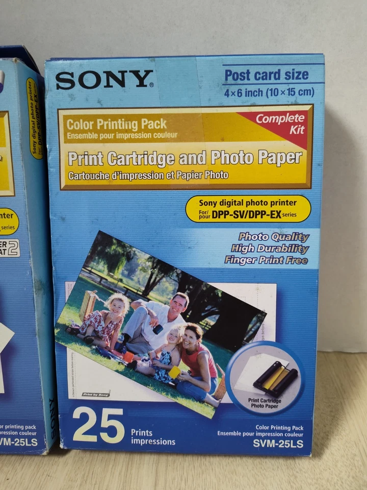 SONY SVM-25LS Color - 4x6 - Printing Pack Paper & Cartridge - Set of 2 - - Image 4 of 4