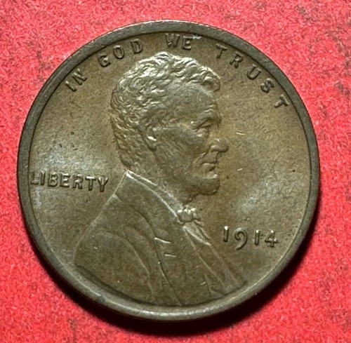 1914 US LINCOLN CENT Choice AU! Very SHARP! Beauty! Very Nice!