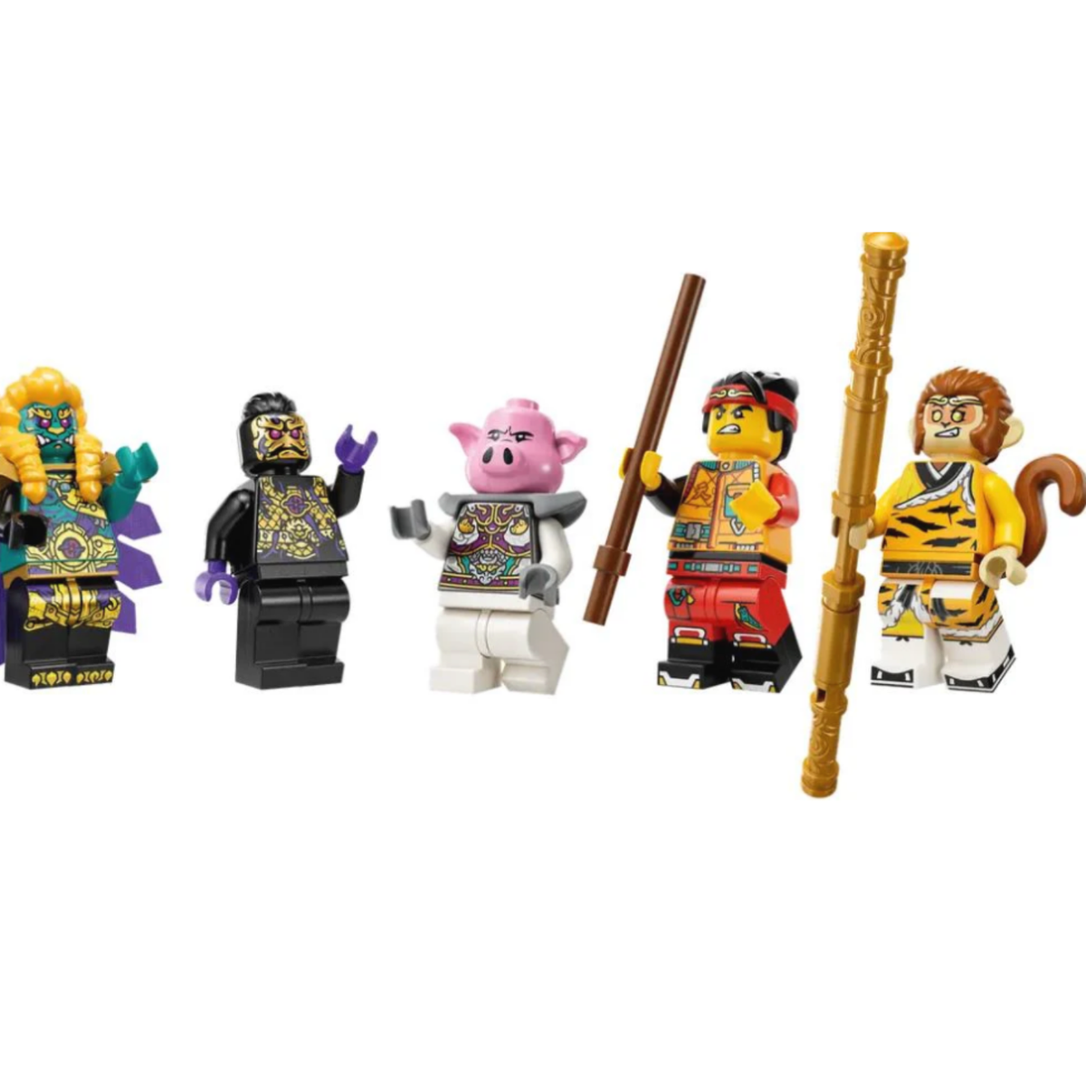 Lot of 3 Mystery Monkie Kid Minifigure Lot Random Azure Lion