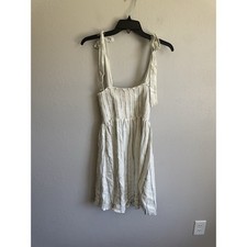 Show Me Your Mumu Cream Blue Tie Sleeve Smocked Dress Women S Summer Cottagecore