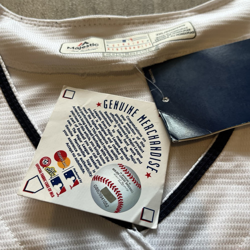 Cleveland Indians Jersey Baseball official Mens Majestic White XXL NWT genuine - Picture 5 of 13