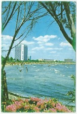 Mamaia Romania, Vintage PC, Black Sea Shore, Seaside View