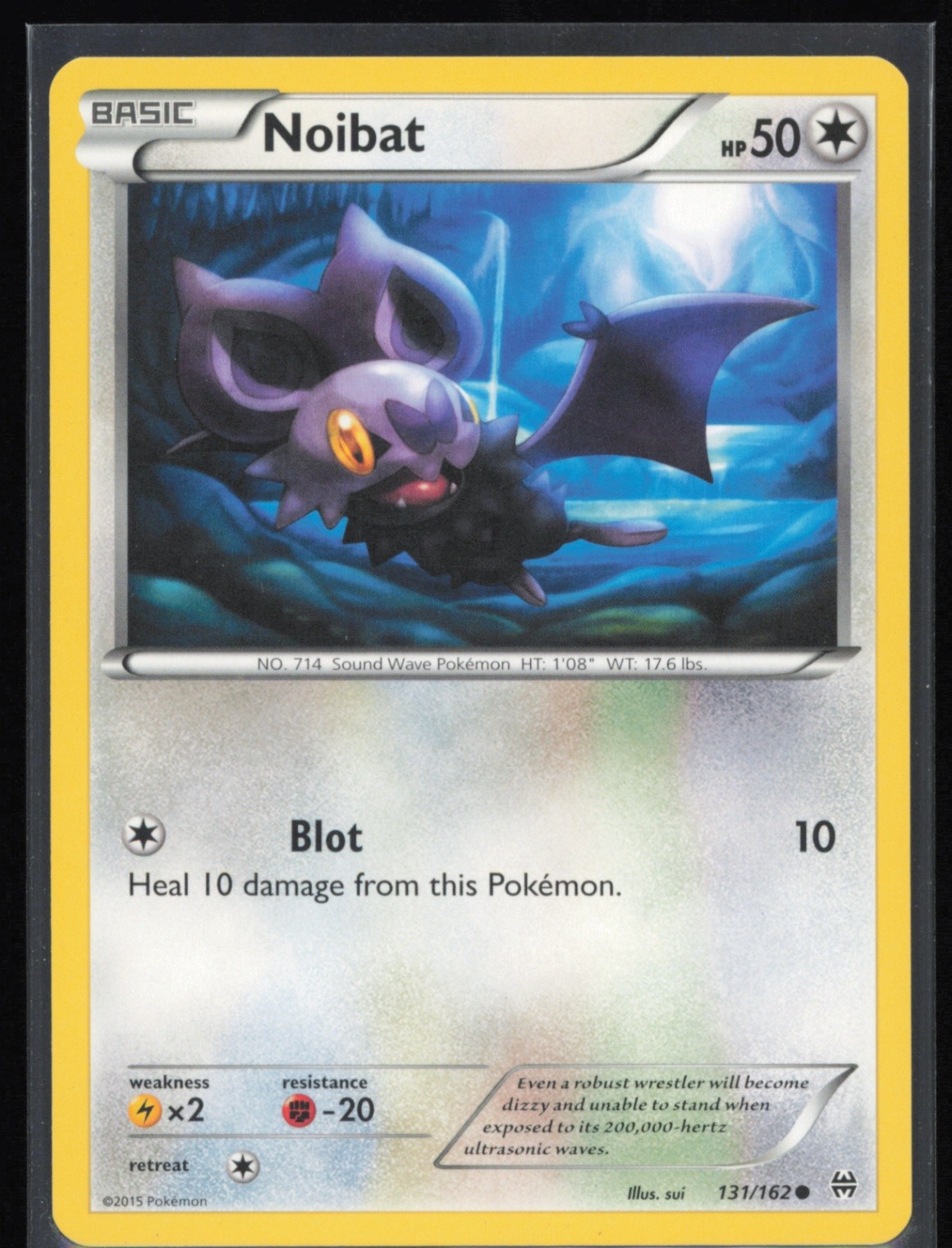 Noibat Regular Non Holo 131/162 Pokémon XY: BREAKthrough LP Pokémon Card