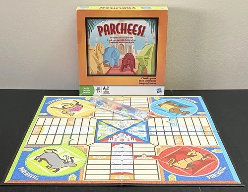 Parcheesi - The Classic Game Of India - Vintage Hasbro - 100% COMPLETE!