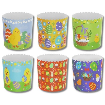 6 Stück Backpapierformen für Ostern Brot Kuchen Panettone Paska 