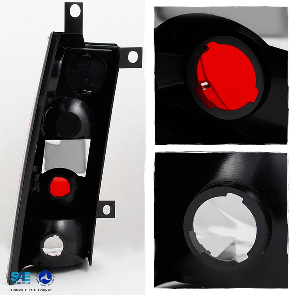 Fit 2003-14 Chevy Express GMC Savana 1500 | 03-2024 2500 3500 Black Tail Lights - Image 2 of 4