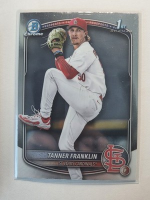 2025 Bowman Chrome 1st Tanner Franklin BDC-90 Cardinals