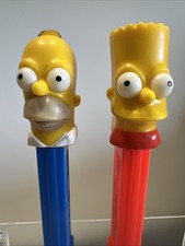 PEZ Dispensers The Simpsons BART And Homer Lot Of Two Made In Slovenia