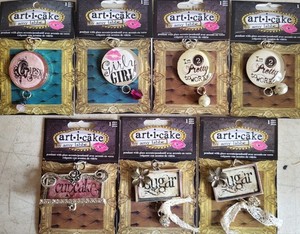 7 New Art-i-Cake Necklace Pendants By Amy Labbe