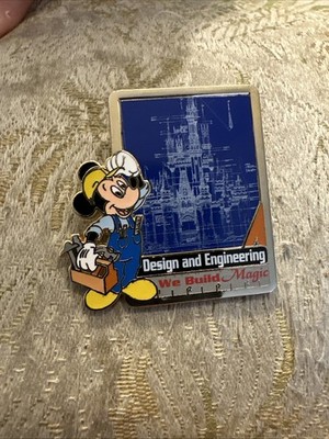DISNEY CAST EXCLUSIVE DESIGN & ENGINEERING WE BUILD MAGIC MICKEY MOUSE 2005 PIN