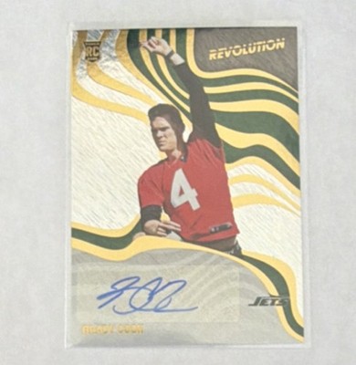 2025 Panini Revolution Storm Rookie Autograph Brady Cook #RSA-BCK Jets
