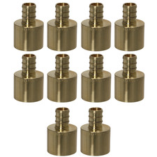 10 Pack XFITTING 1/2" Pex B X 3/4" Female Sweat Adapter, 1/2 x 3/4 Female Sweat