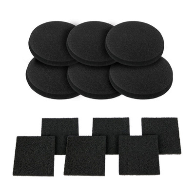12 Pieces Counter Top Activated Carbon Compost Bin Filters - Extra Black