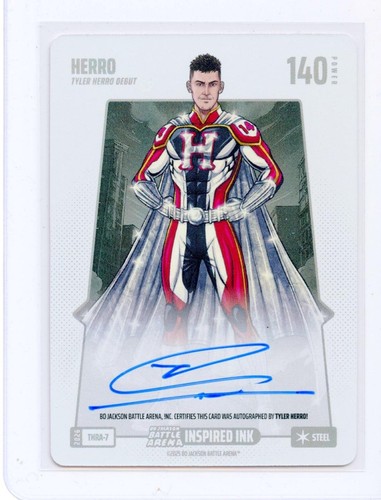 2026 Griffey Edition Bo Jackson Battle Arena Tyler Herro Steel On Card Autograph