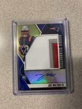 2024 Panini Phoenix Rookie Silhouettes Blue Joe Milton III #/49 Auto #RS-JMN