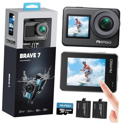  Brave 7 Action Camera 4K30FPS 20MP with 256GB U3 MicroSDXC brave 7 with 256GB