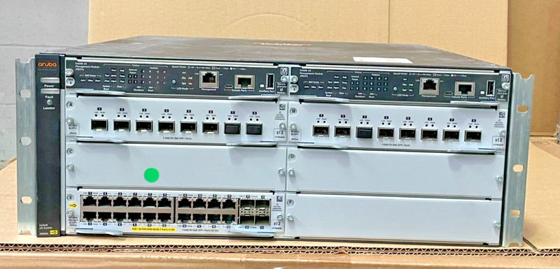 Aruba J9850A Switch w/ J9827A & J9990A Modules Managed Network Switch