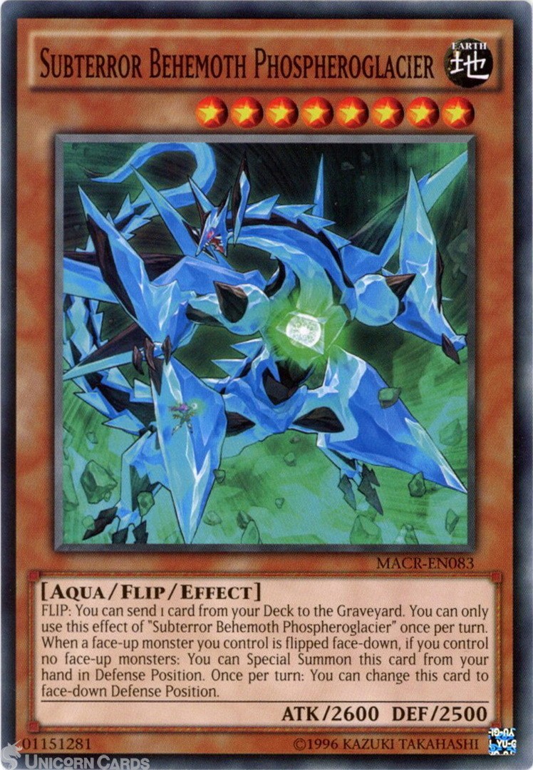 MACR-EN083 Subterror Behemoth Phospheroglacier Common UNL Edition Mint Yu-Gi-Oh!