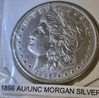 1896-P AU/UNC  Morgan Silver Dollar~NO RESERVE Good Date Private Collection#1717