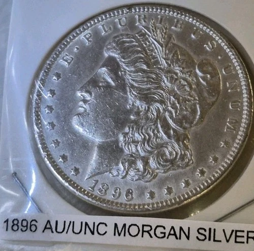 1896-P AU/UNC  Morgan Silver Dollar~NO RESERVE Good Date Private Collection#1717
